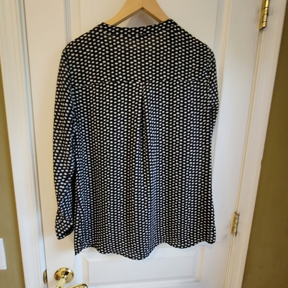 Womens black and white long sleeve top - Picture 6 of 8